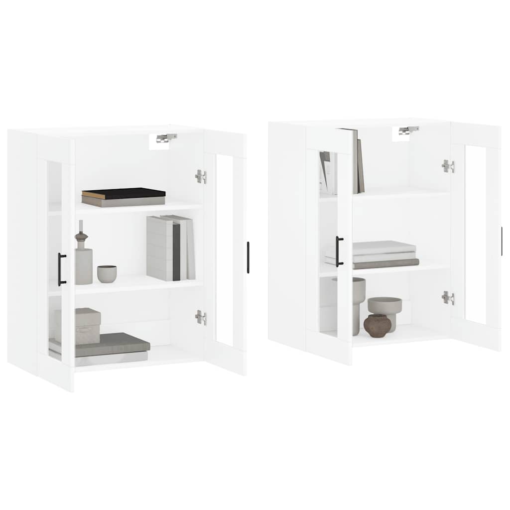 Armoires murales 2 pcs blanc bois d'ingénierie - XIOS