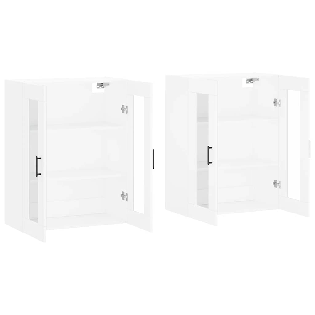 Armoires murales 2 pcs blanc bois d'ingénierie - XIOS