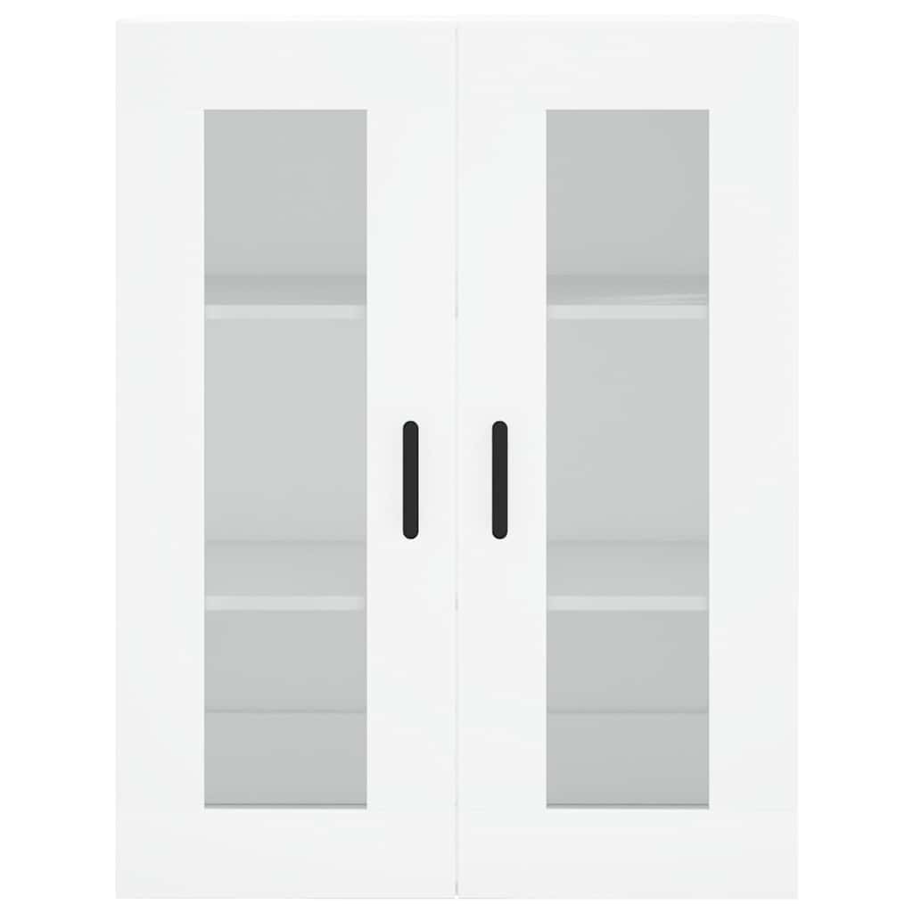 Armoires murales 2 pcs blanc bois d'ingénierie