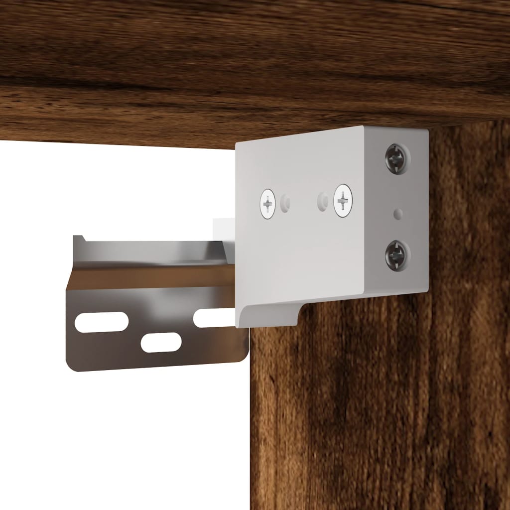 Armoires murales 2 pcs chêne fumé bois d'ingénierie - XIOS