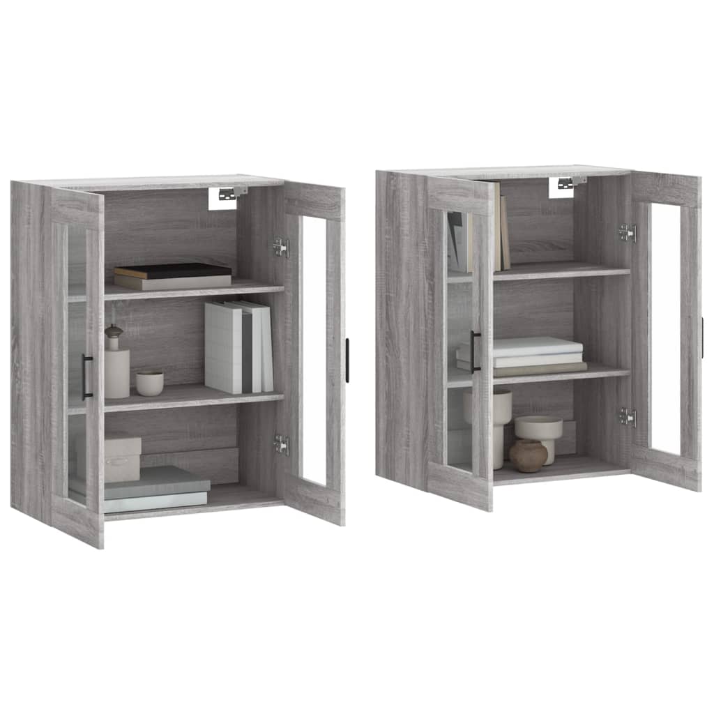Armoires murales 2 pcs sonoma gris bois d'ingénierie - XIOS