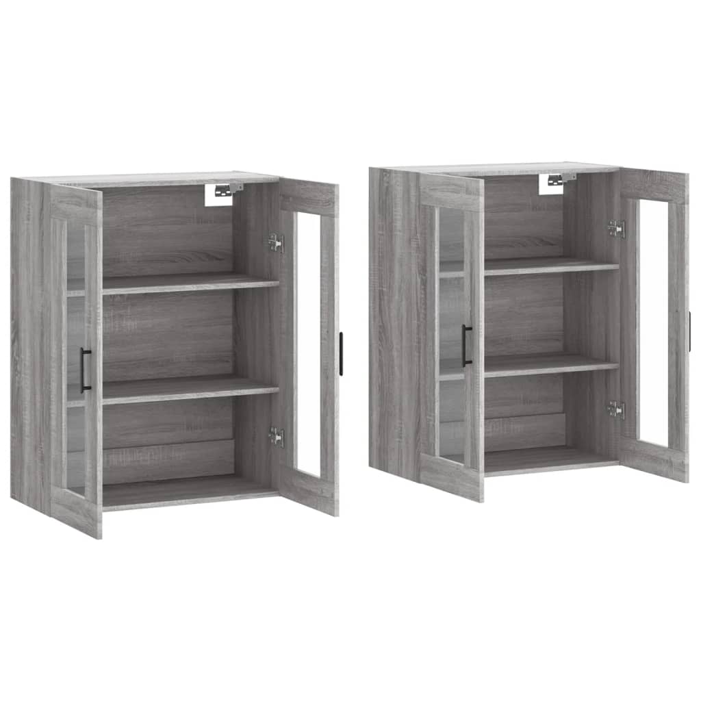 Armoires murales 2 pcs sonoma gris bois d'ingénierie - XIOS