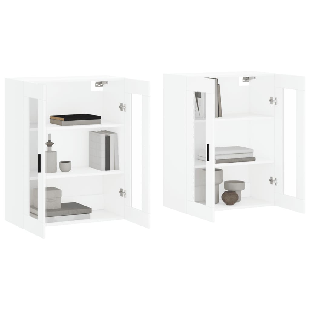 Armoires murales 2 pcs blanc bois d'ingénierie - XIOS