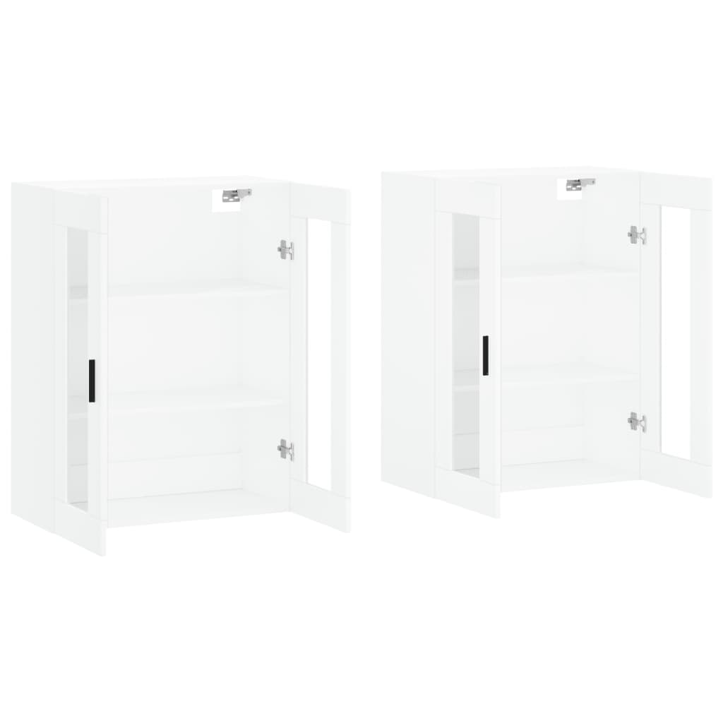 Armoires murales 2 pcs blanc bois d'ingénierie - XIOS