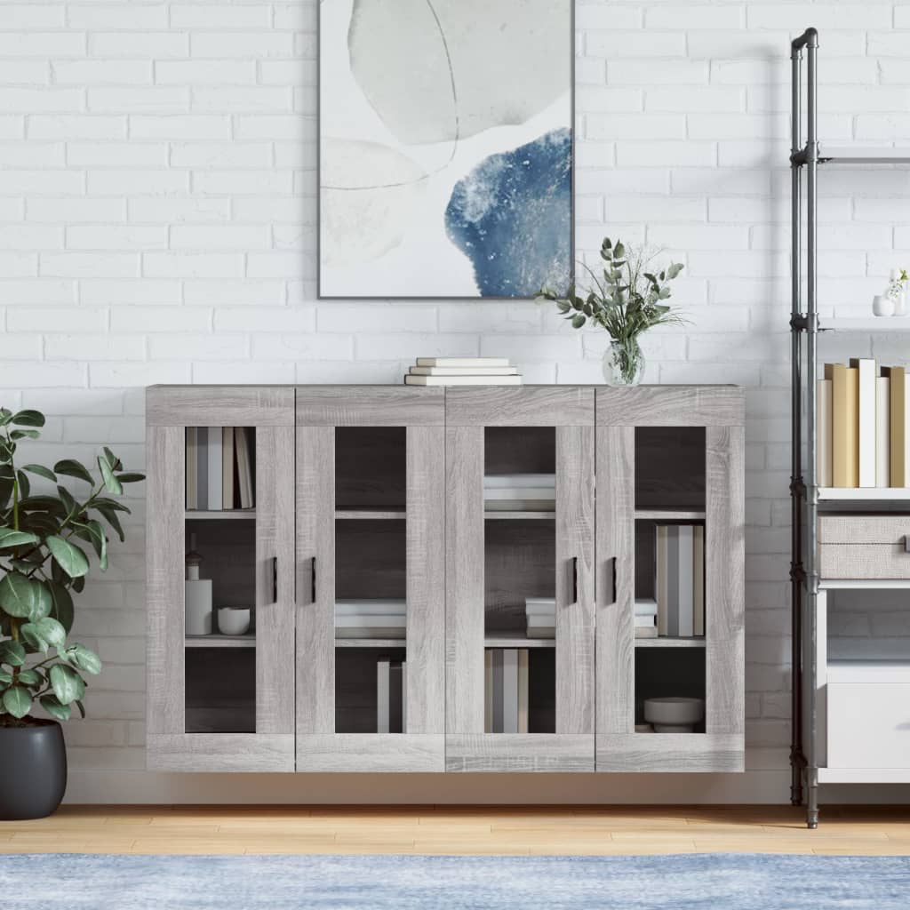 Armoires murales 2 pcs sonoma gris bois d'ingénierie - XIOS