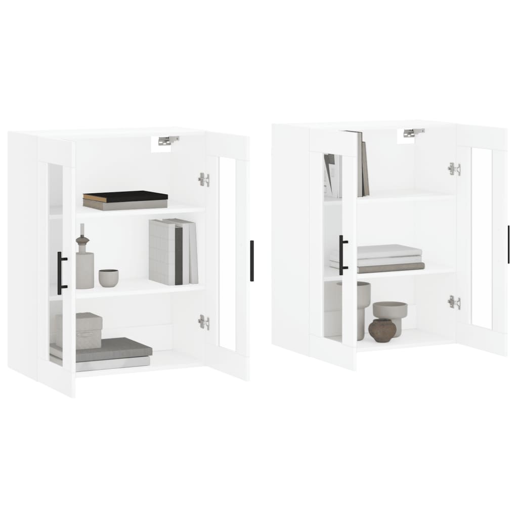 Armoires murales 2 pcs blanc bois d'ingénierie - XIOS