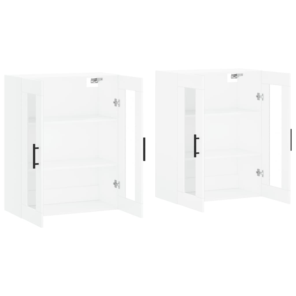Armoires murales 2 pcs blanc bois d'ingénierie - XIOS