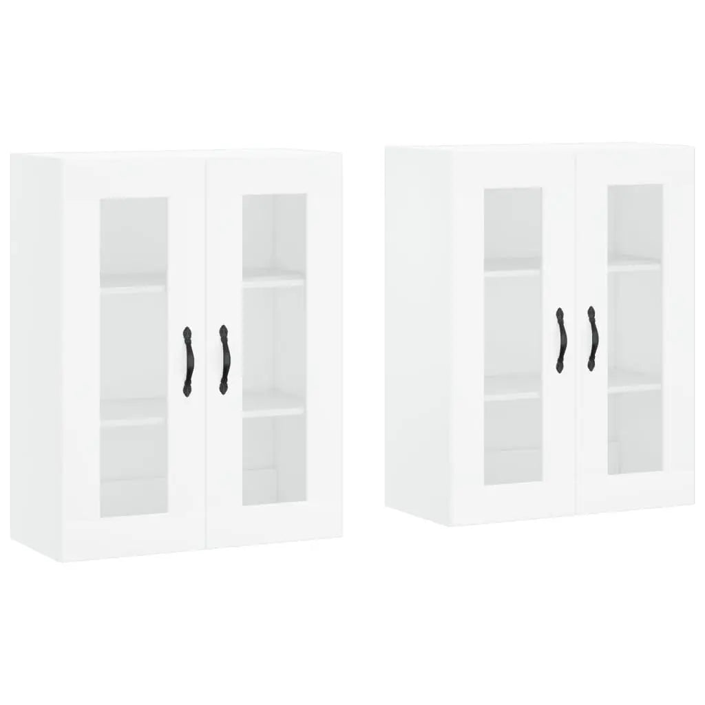 Armoires murales 2 pcs blanc bois d’ingénierie - XIOS