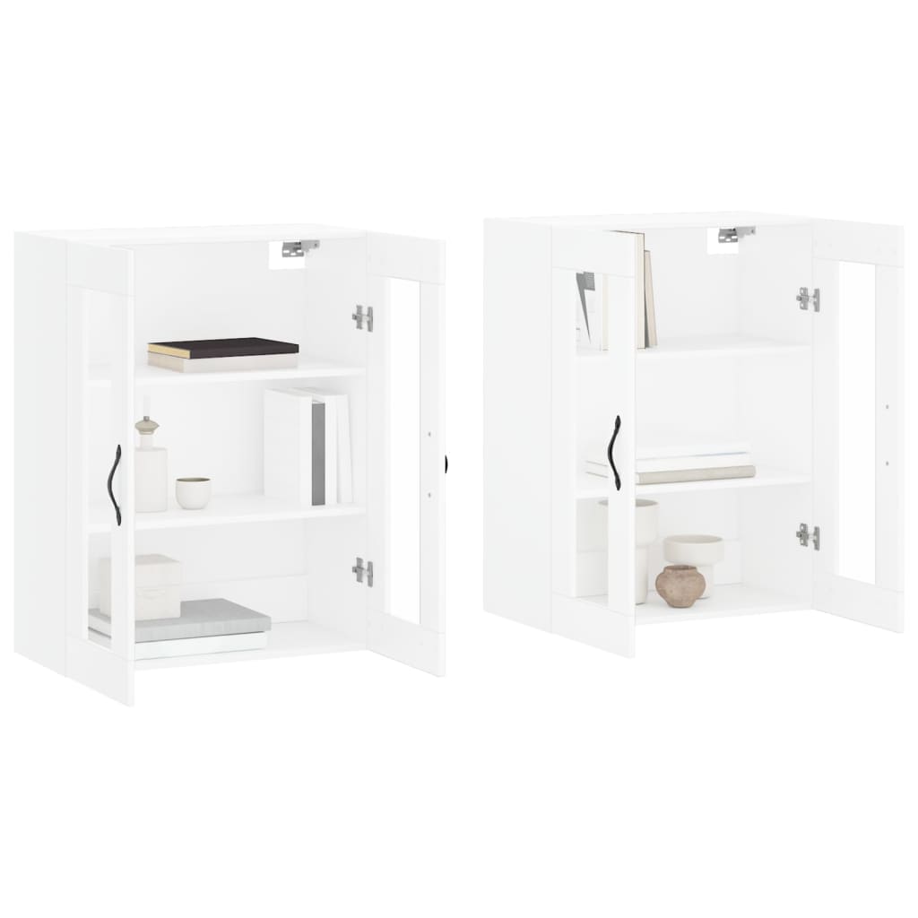 Armoires murales 2 pcs blanc bois d'ingénierie - XIOS