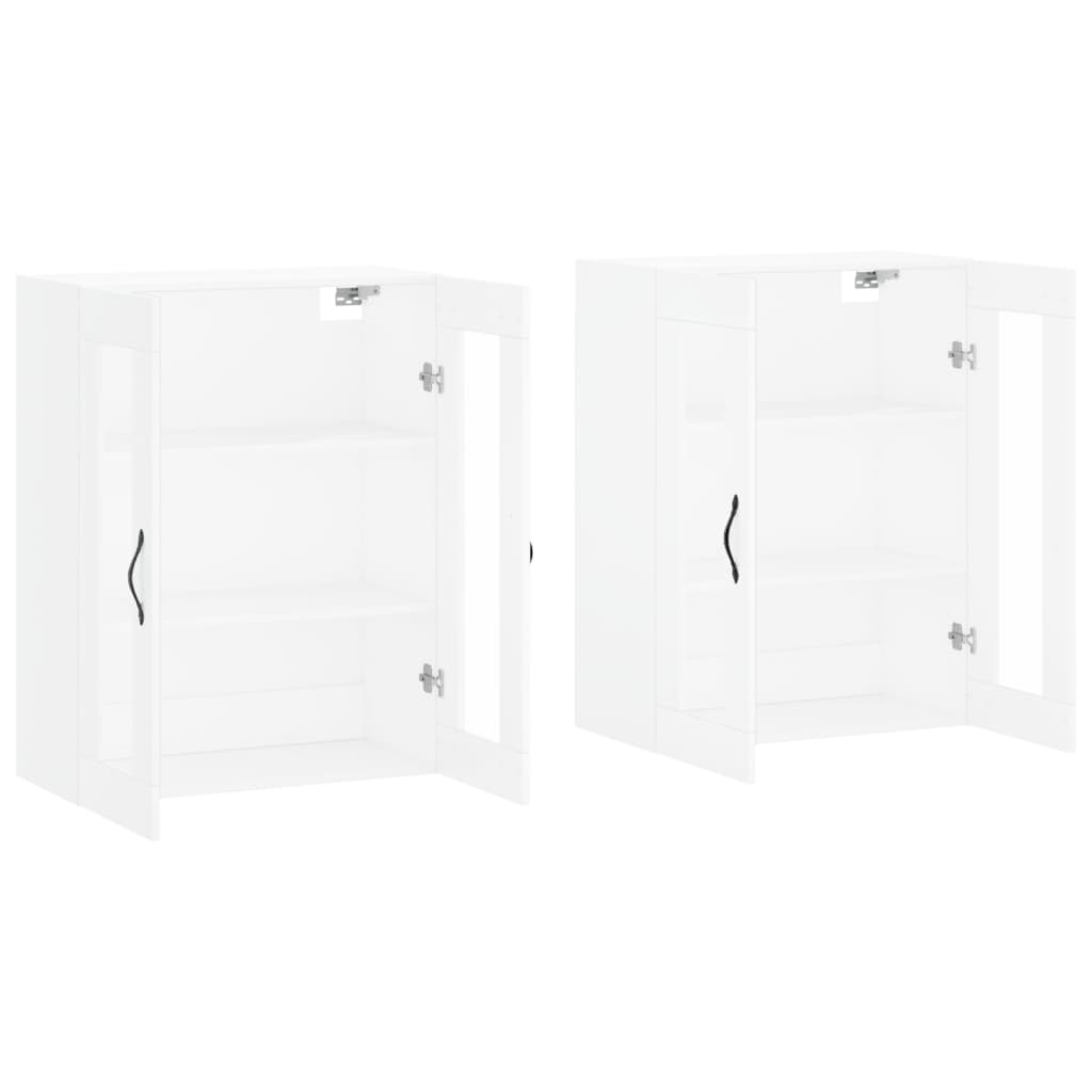 Armoires murales 2 pcs blanc bois d'ingénierie - XIOS