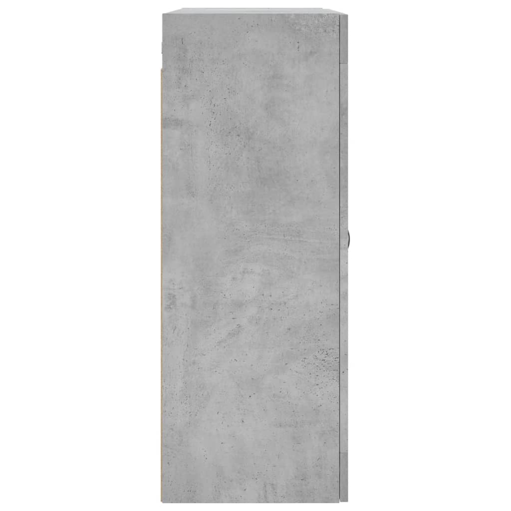 Armoires murales 2 pcs gris béton bois d'ingénierie - XIOS