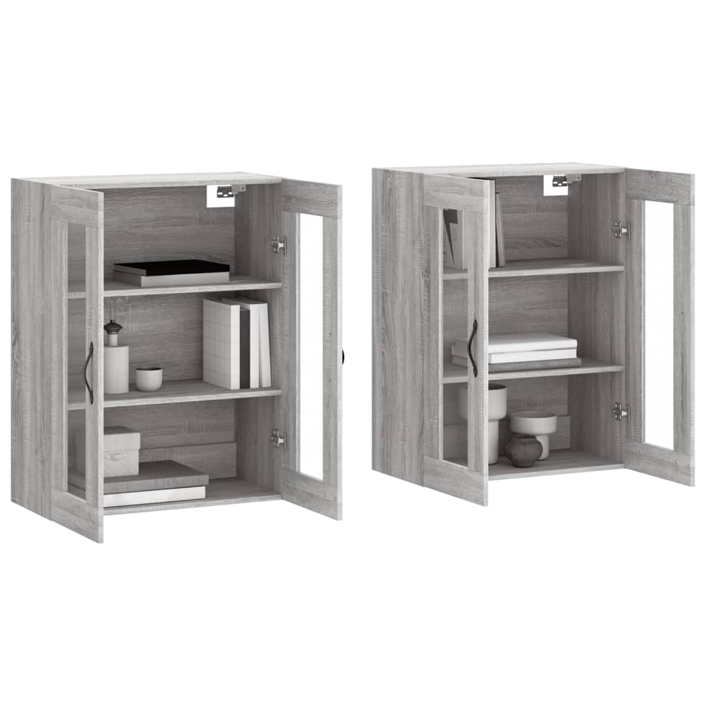 Armoires murales 2 pcs sonoma gris bois d'ingénierie - XIOS