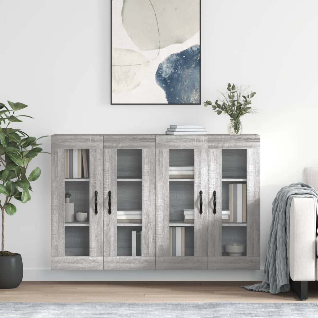 Armoires murales 2 pcs sonoma gris bois d'ingénierie - XIOS