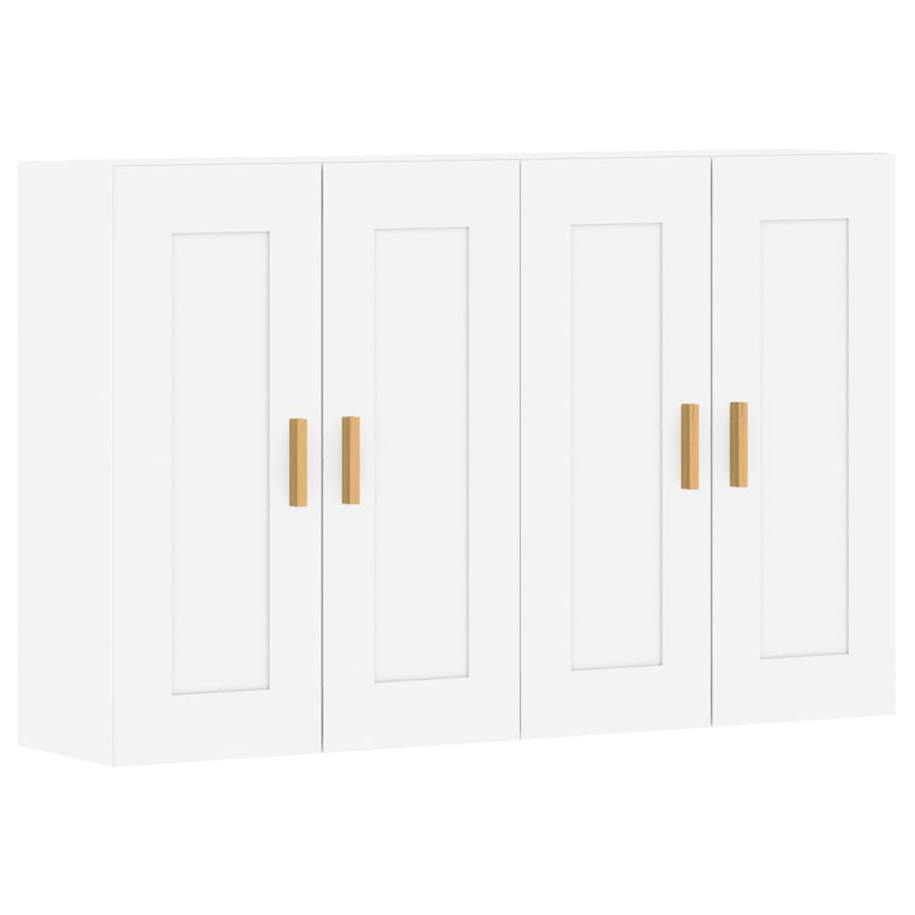 Armoires murales 2 pcs blanc bois d'ingénierie - XIOS