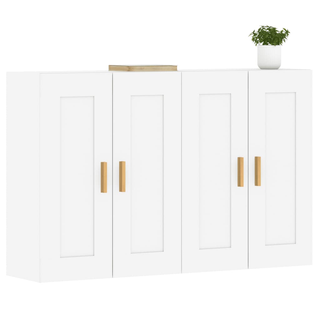 Armoires murales 2 pcs blanc bois d'ingénierie - XIOS