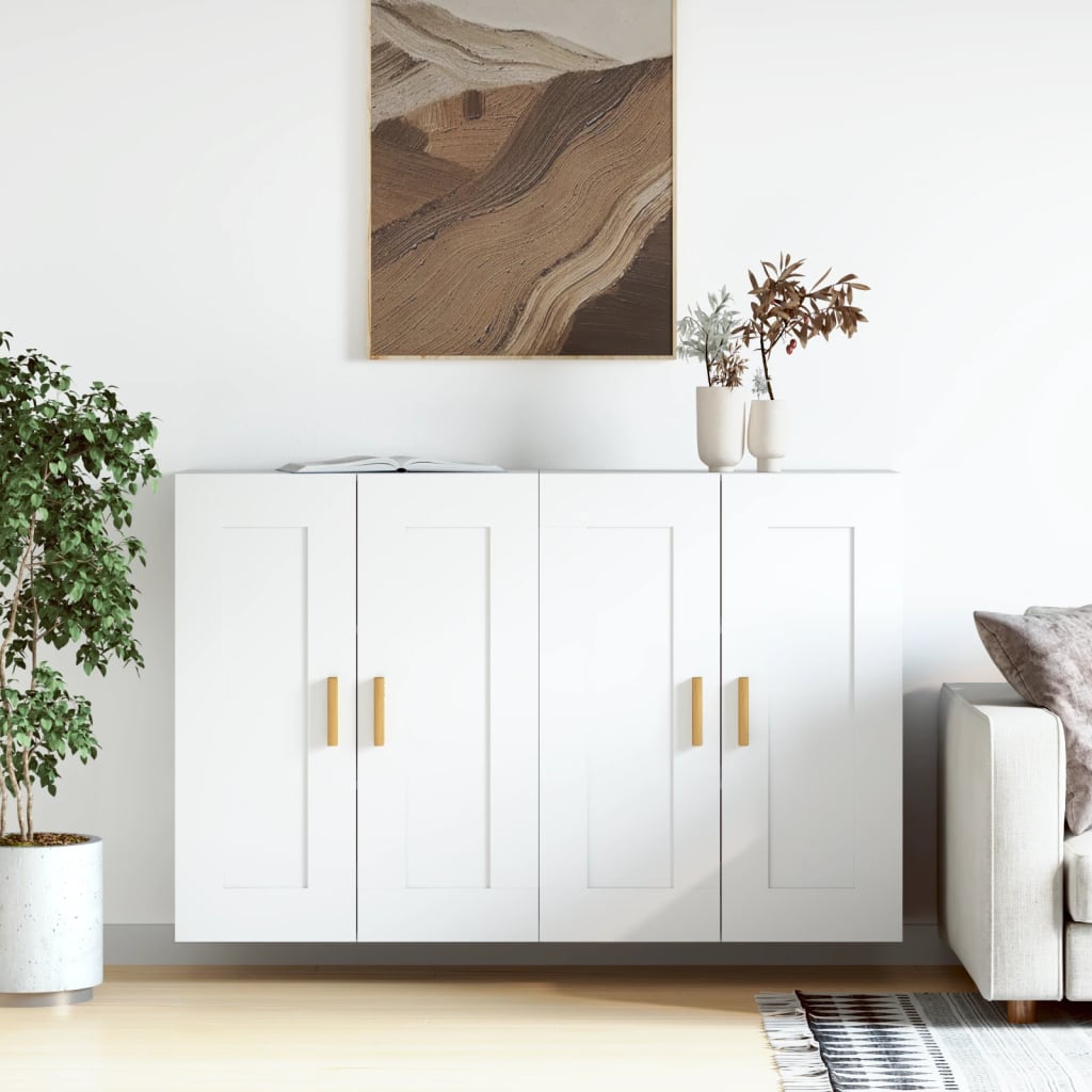 Armoires murales 2 pcs blanc bois d'ingénierie - XIOS