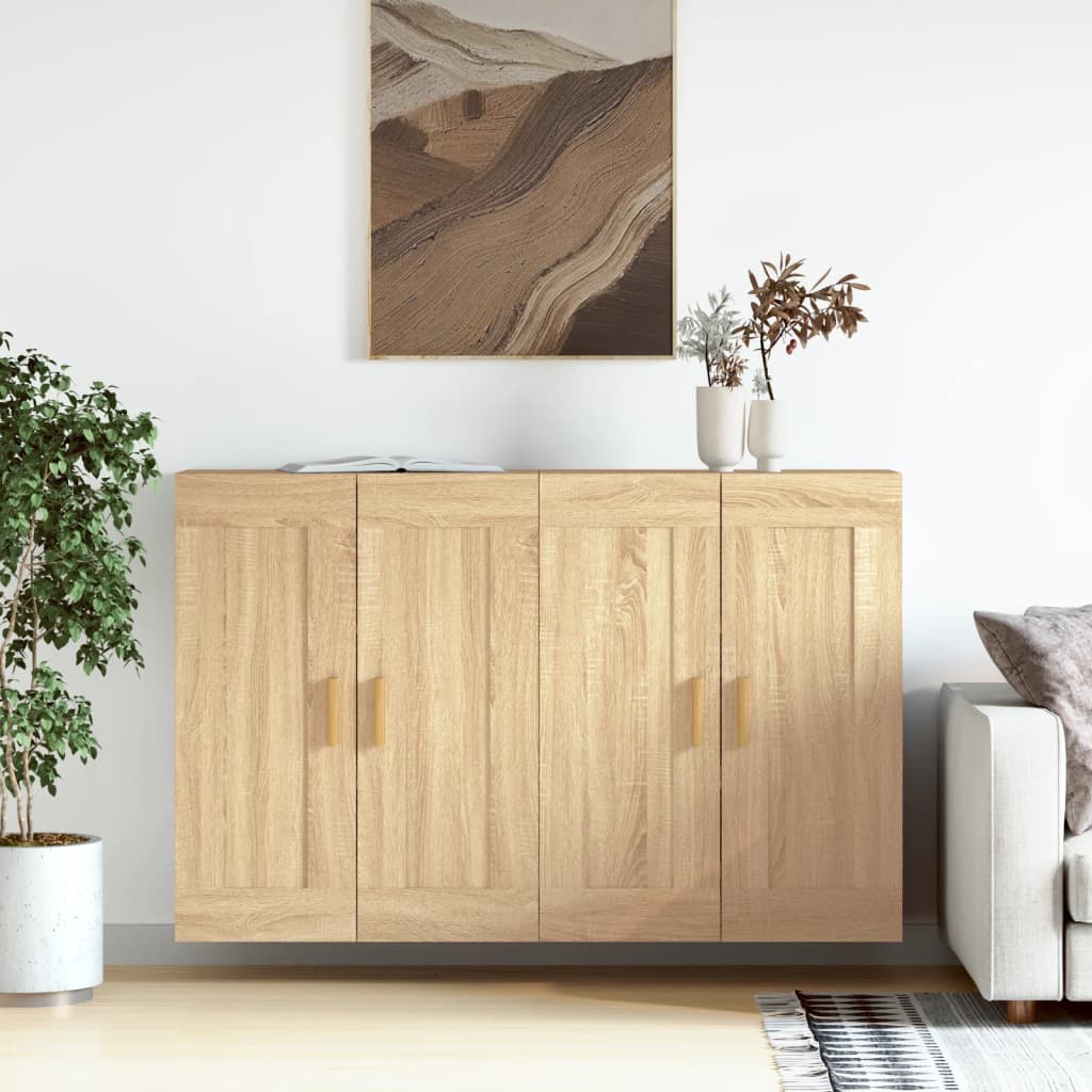 Armoires murales 2 pcs chêne sonoma bois d'ingénierie - XIOS