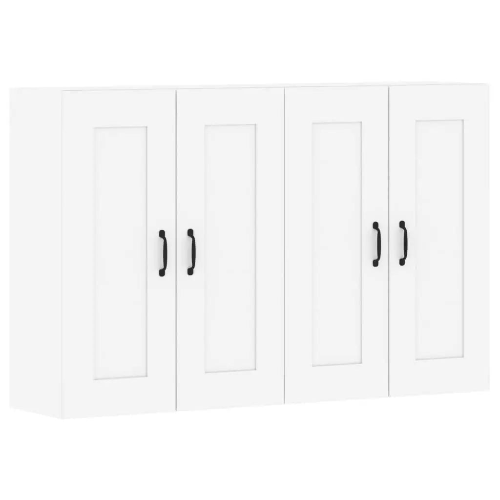 Armoires murales 2 pcs blanc bois d’ingénierie - XIOS
