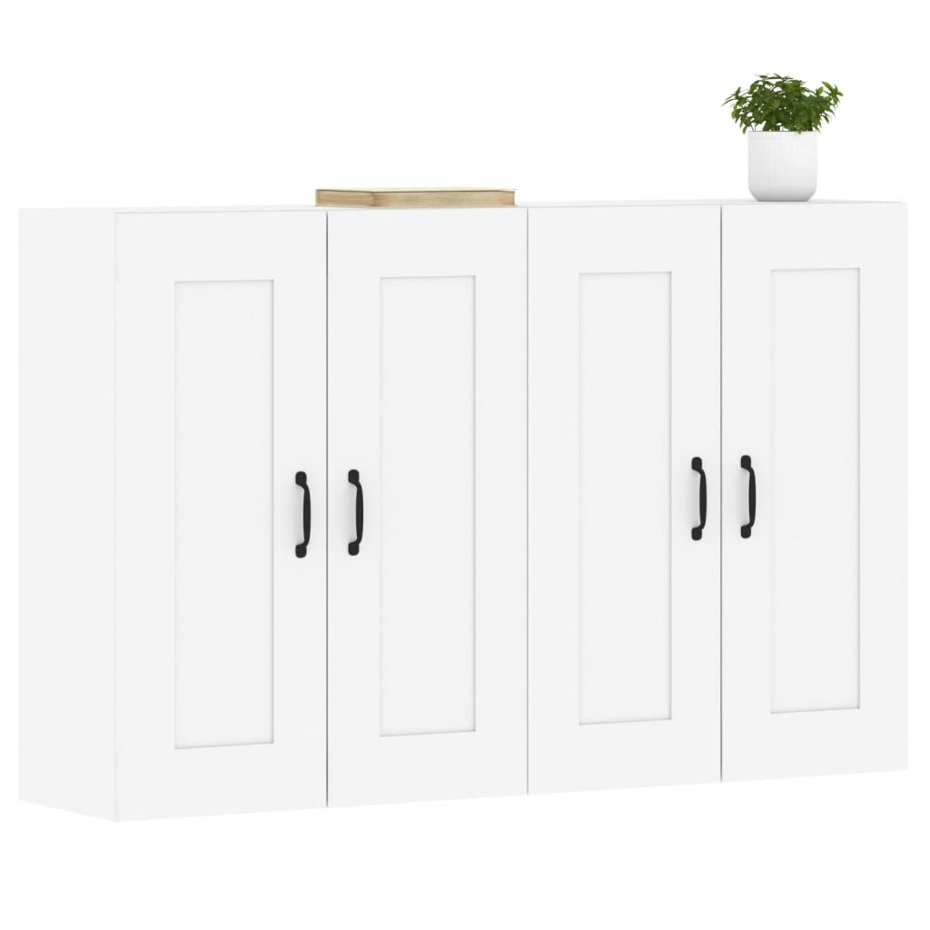 Armoires murales 2 pcs blanc bois d'ingénierie - XIOS