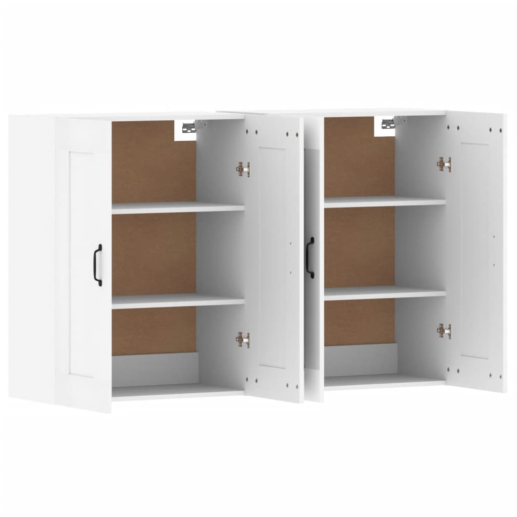 Armoires murales 2 pcs blanc bois d'ingénierie - XIOS