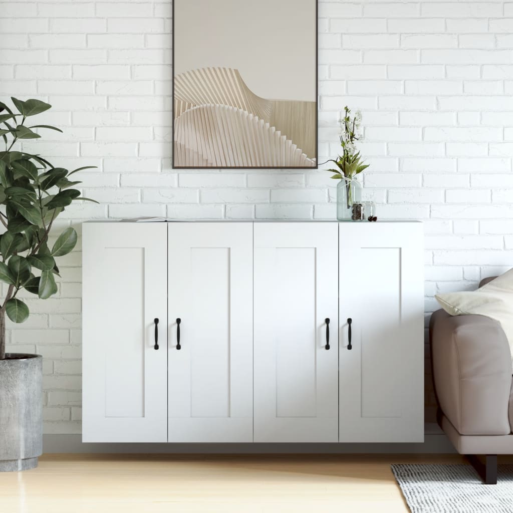 Armoires murales 2 pcs blanc bois d'ingénierie - XIOS