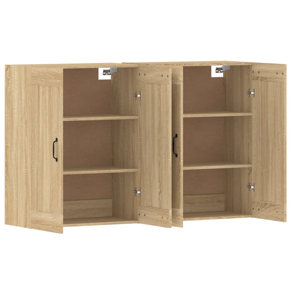 Armoires murales 2 pcs chêne sonoma bois d'ingénierie - XIOS