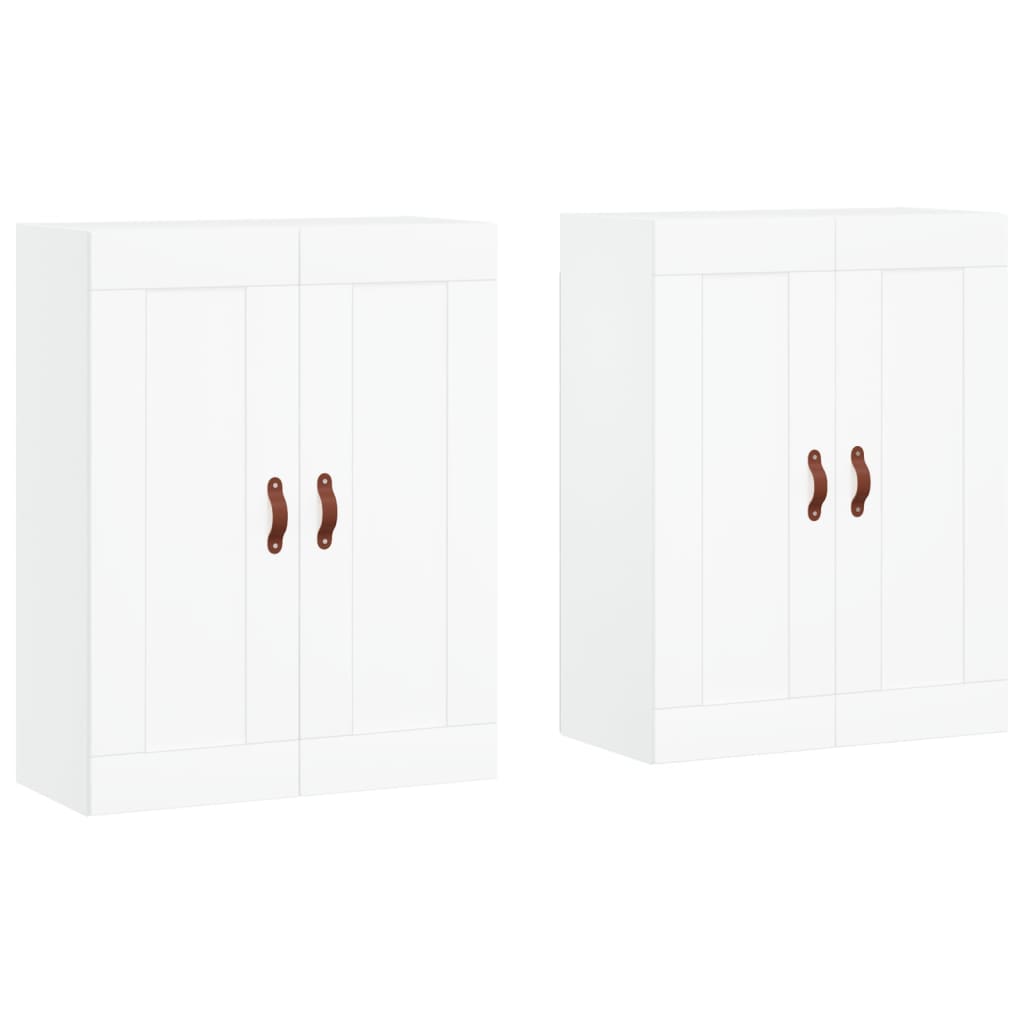Armoires murales 2 pcs blanc bois d'ingénierie - XIOS