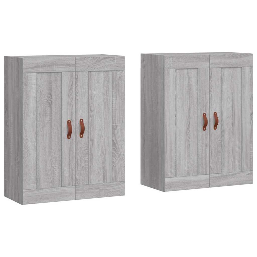 Armoires murales 2 pcs sonoma gris bois d'ingénierie - XIOS