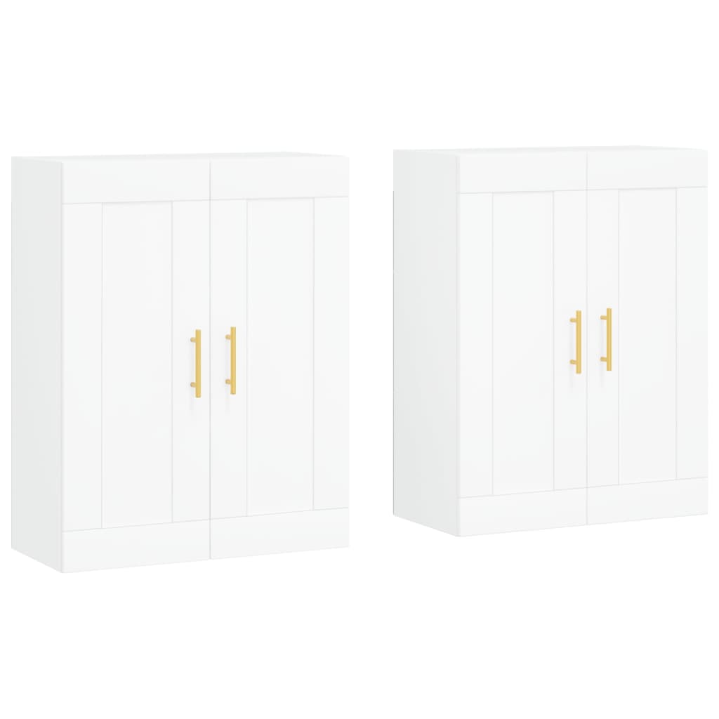 Armoires murales 2 pcs blanc bois d'ingénierie - XIOS
