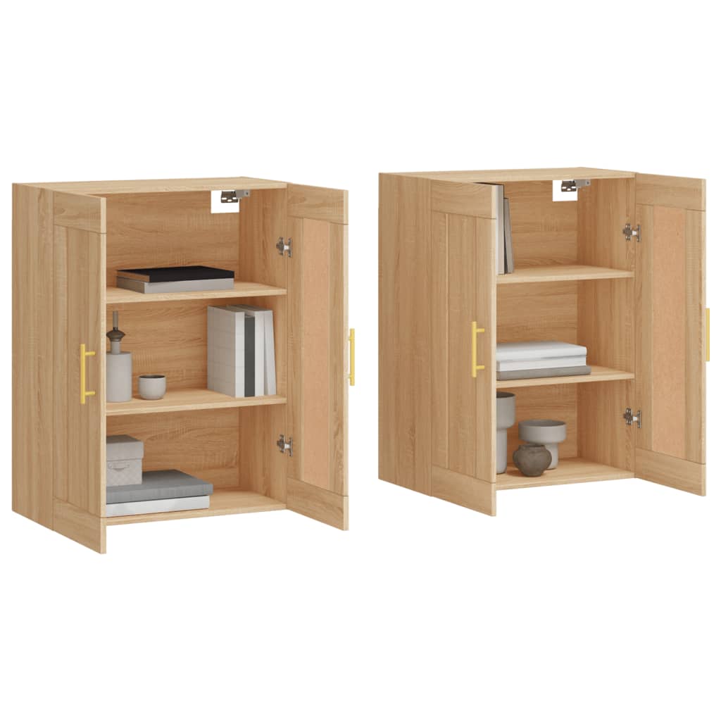 Armoires murales 2 pcs chêne sonoma bois d'ingénierie - XIOS