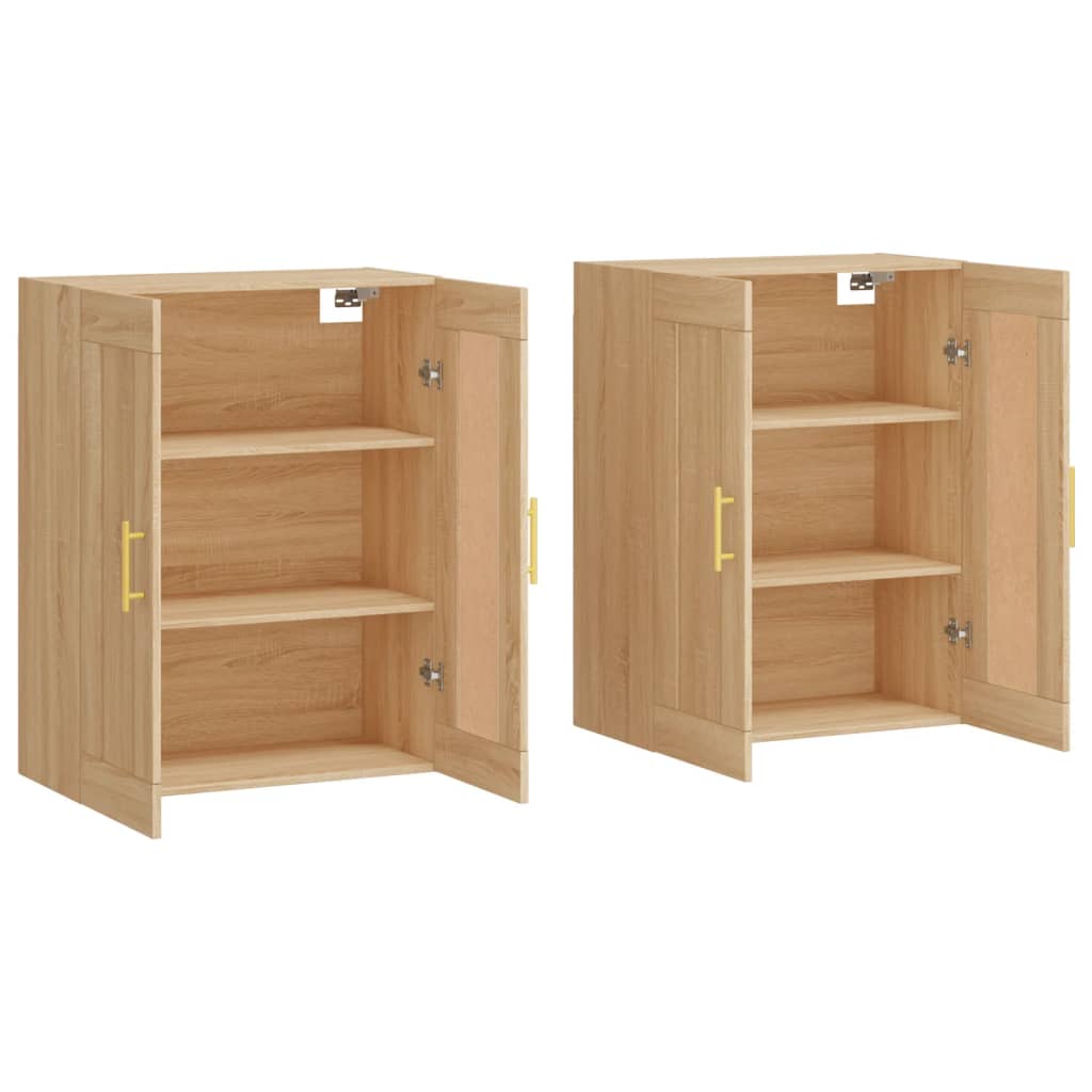 Armoires murales 2 pcs chêne sonoma bois d'ingénierie - XIOS