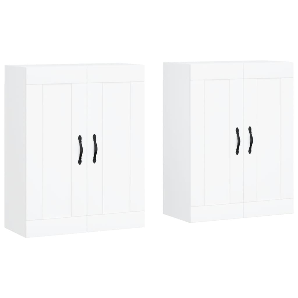 Armoires murales 2 pcs blanc bois d'ingénierie - XIOS