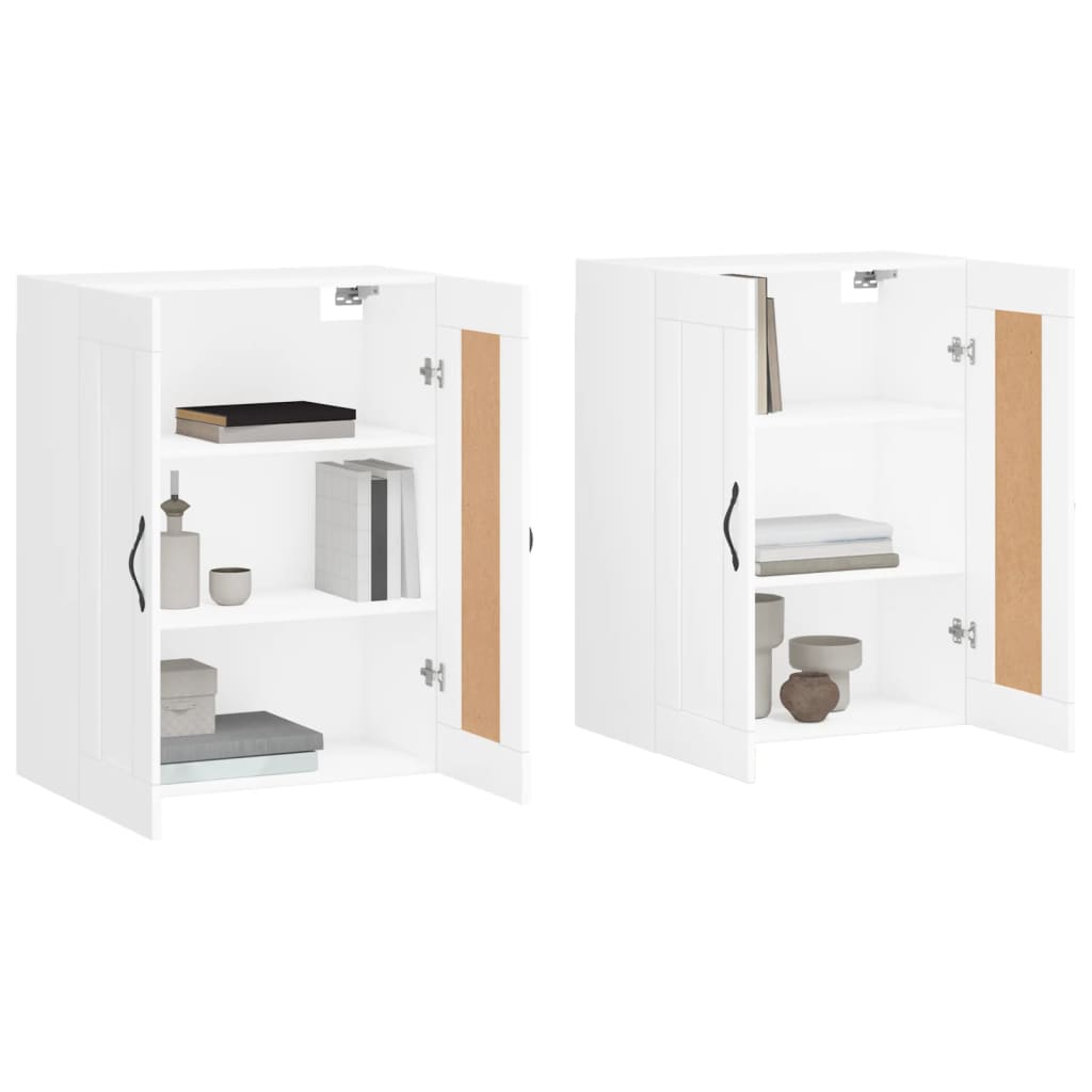 Armoires murales 2 pcs blanc bois d'ingénierie - XIOS