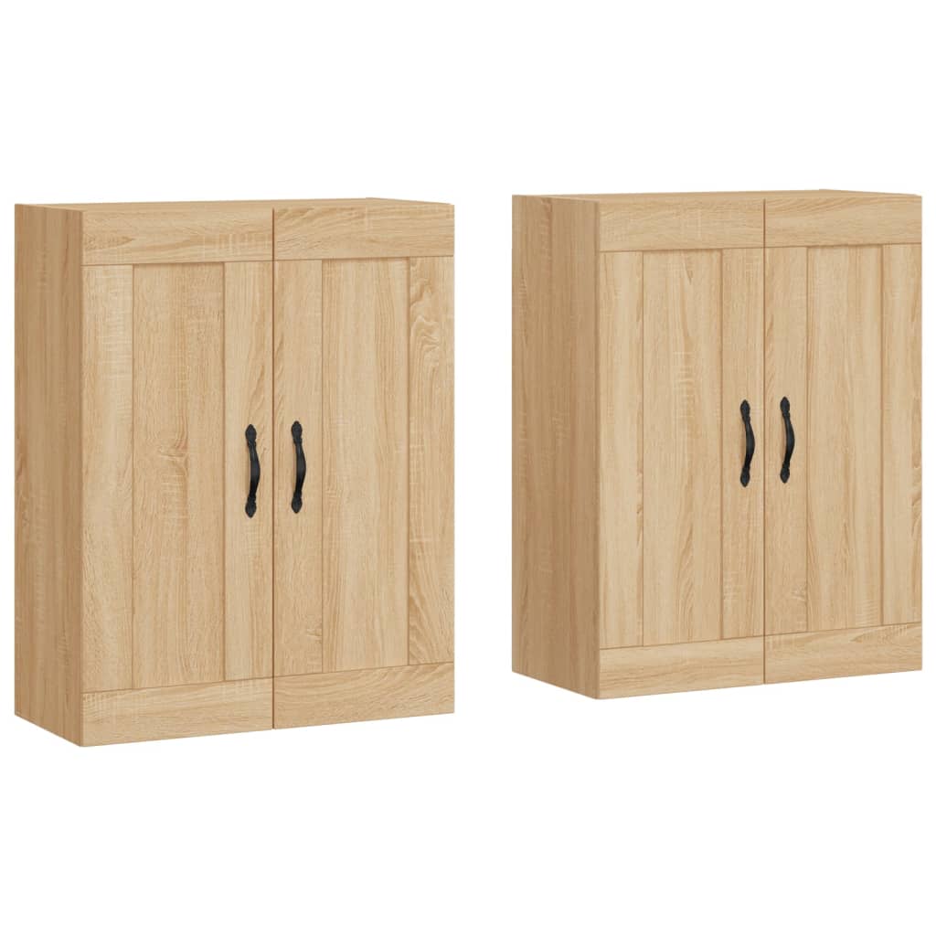 Armoires murales 2 pcs chêne sonoma bois d'ingénierie - XIOS