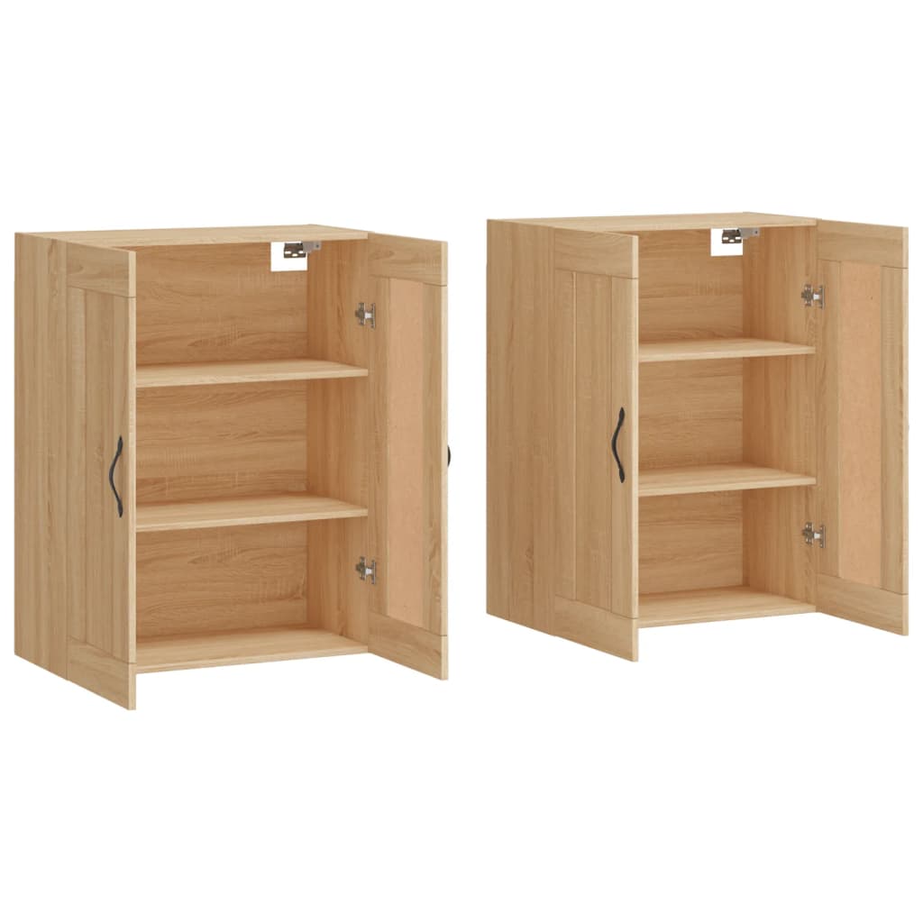 Armoires murales 2 pcs chêne sonoma bois d'ingénierie - XIOS