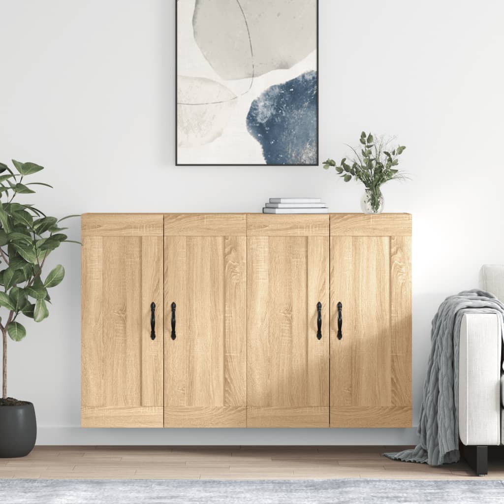 Armoires murales 2 pcs chêne sonoma bois d'ingénierie - XIOS