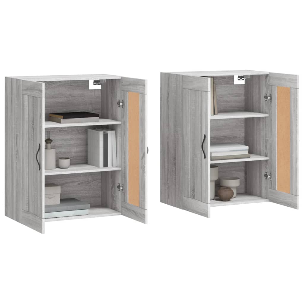 Armoires murales 2 pcs sonoma gris bois d'ingénierie - XIOS