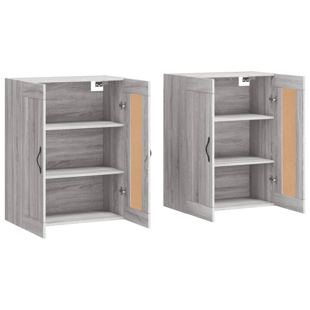 Armoires murales 2 pcs sonoma gris bois d'ingénierie - XIOS