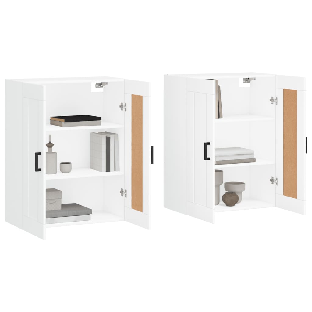 Armoires murales 2 pcs blanc bois d'ingénierie - XIOS