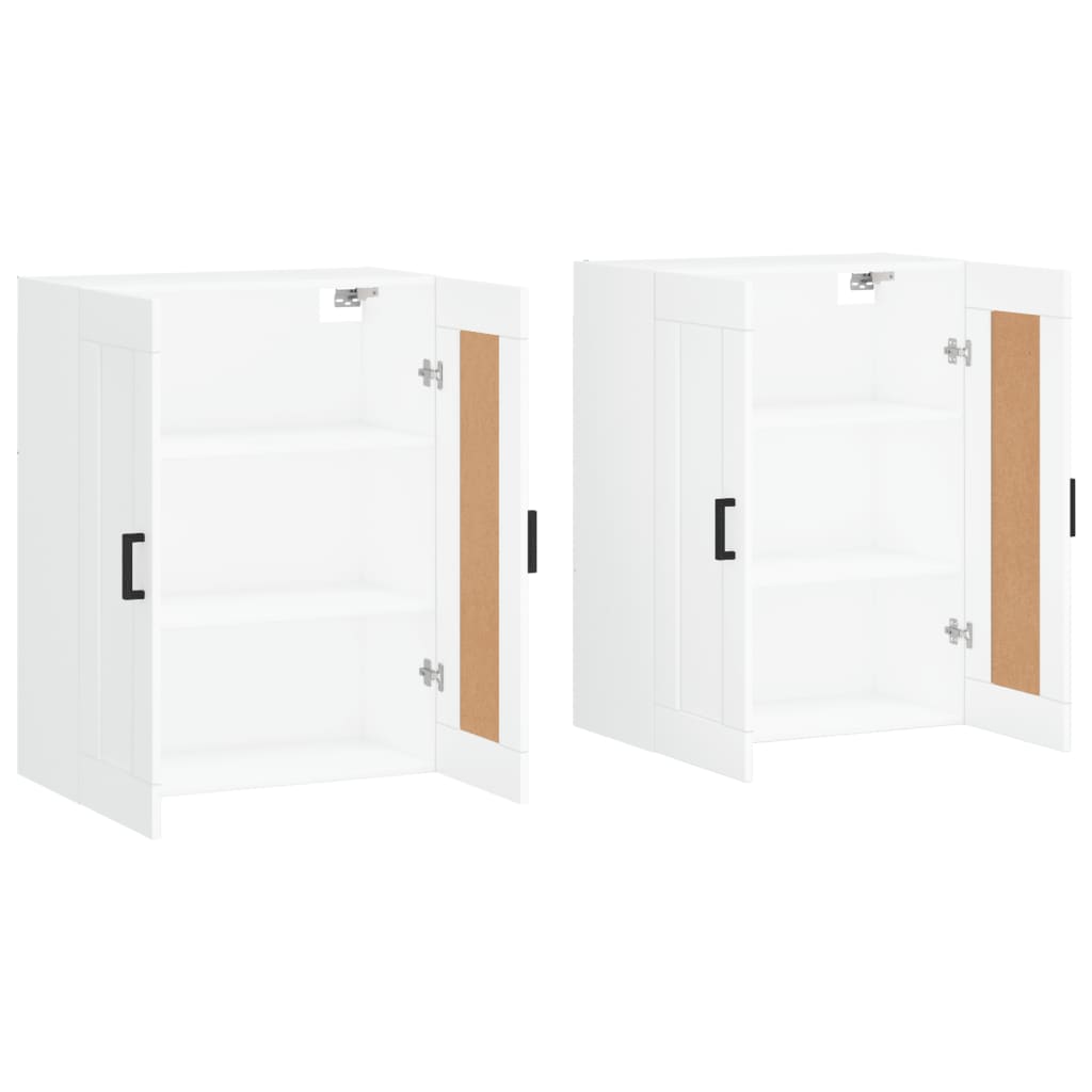 Armoires murales 2 pcs blanc bois d'ingénierie - XIOS