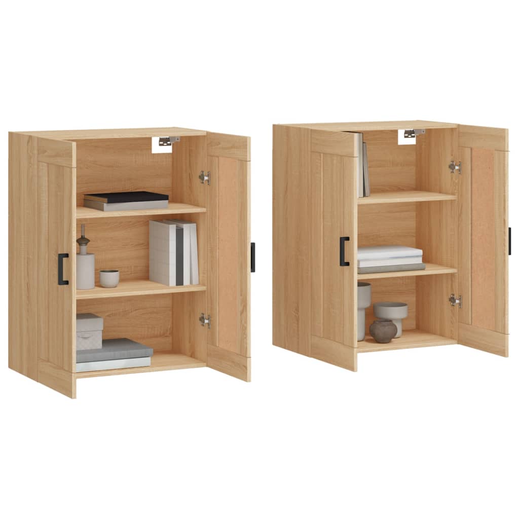 Armoires murales 2 pcs chêne sonoma bois d'ingénierie - XIOS