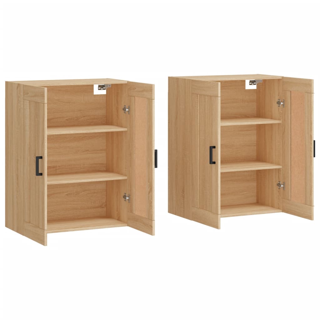Armoires murales 2 pcs chêne sonoma bois d'ingénierie - XIOS