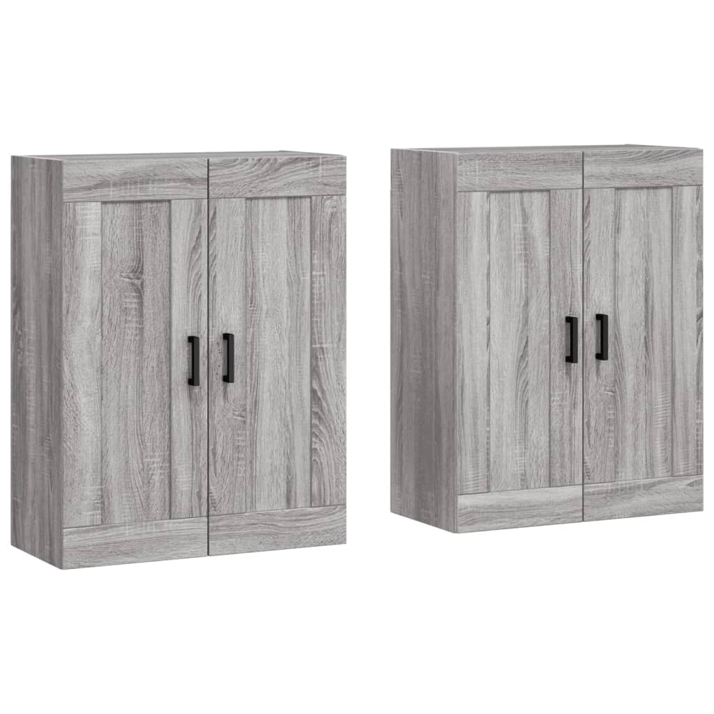 Armoires murales 2 pcs sonoma gris bois d'ingénierie - XIOS