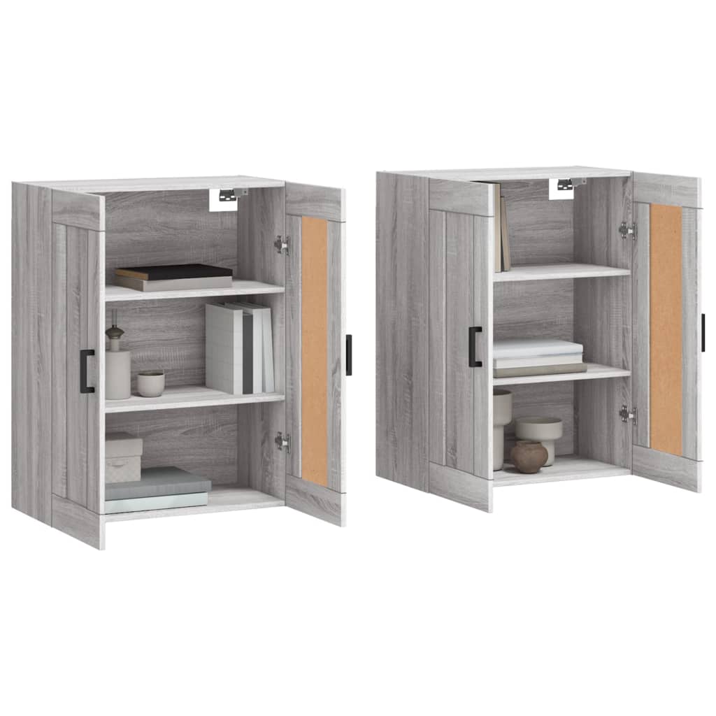 Armoires murales 2 pcs sonoma gris bois d'ingénierie - XIOS