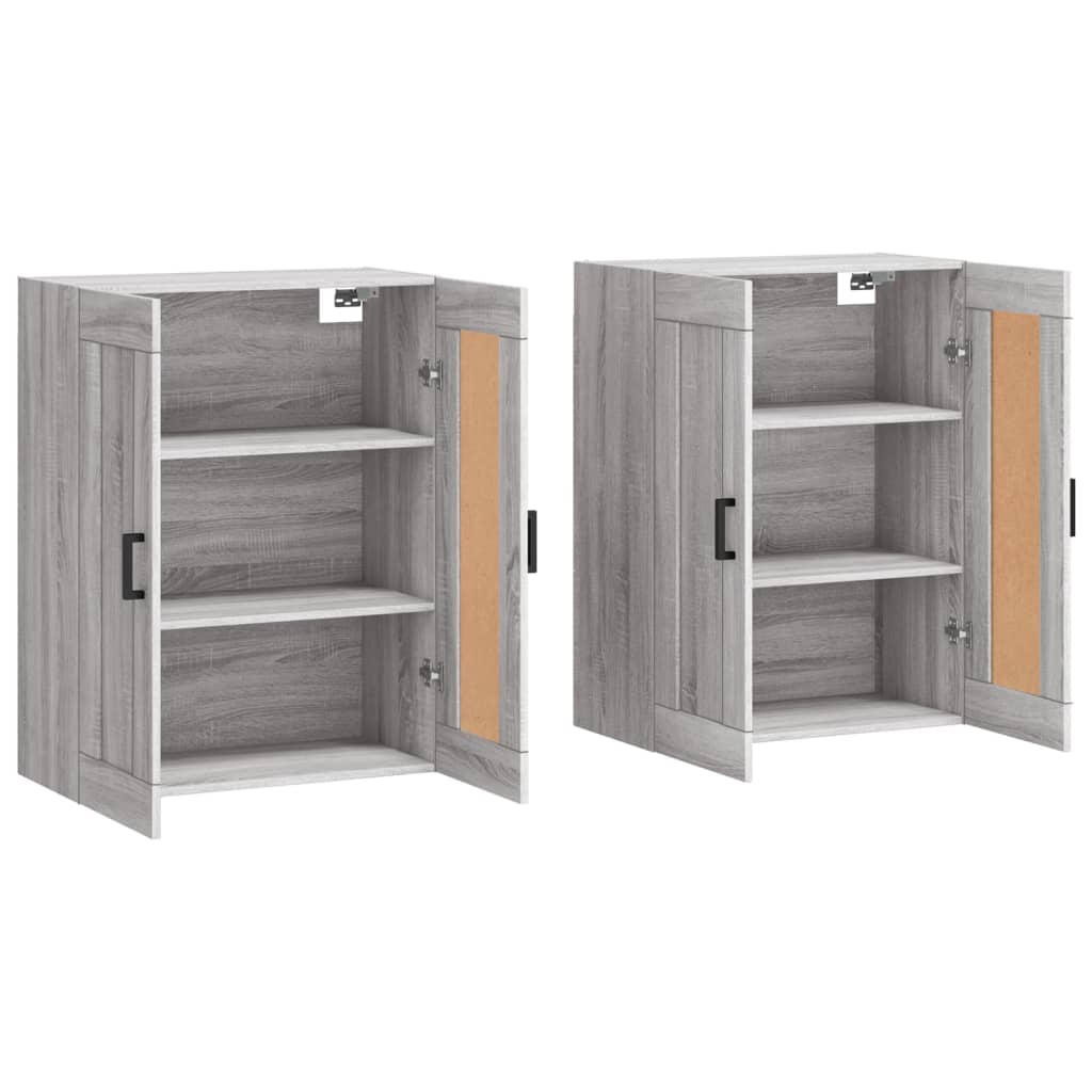 Armoires murales 2 pcs sonoma gris bois d'ingénierie - XIOS