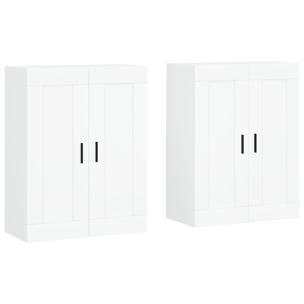 Armoires murales 2 pcs blanc bois d'ingénierie - XIOS