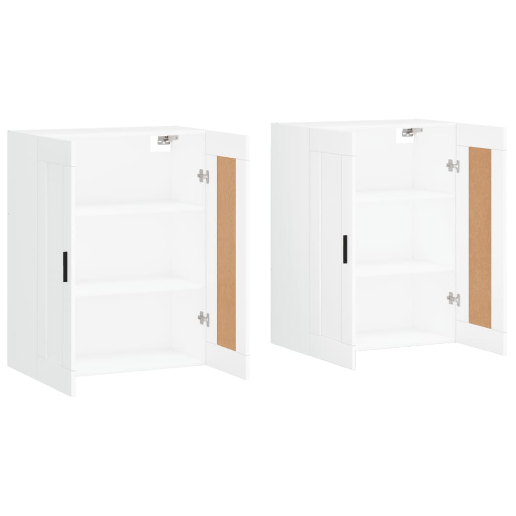 Armoires murales 2 pcs blanc bois d'ingénierie - XIOS