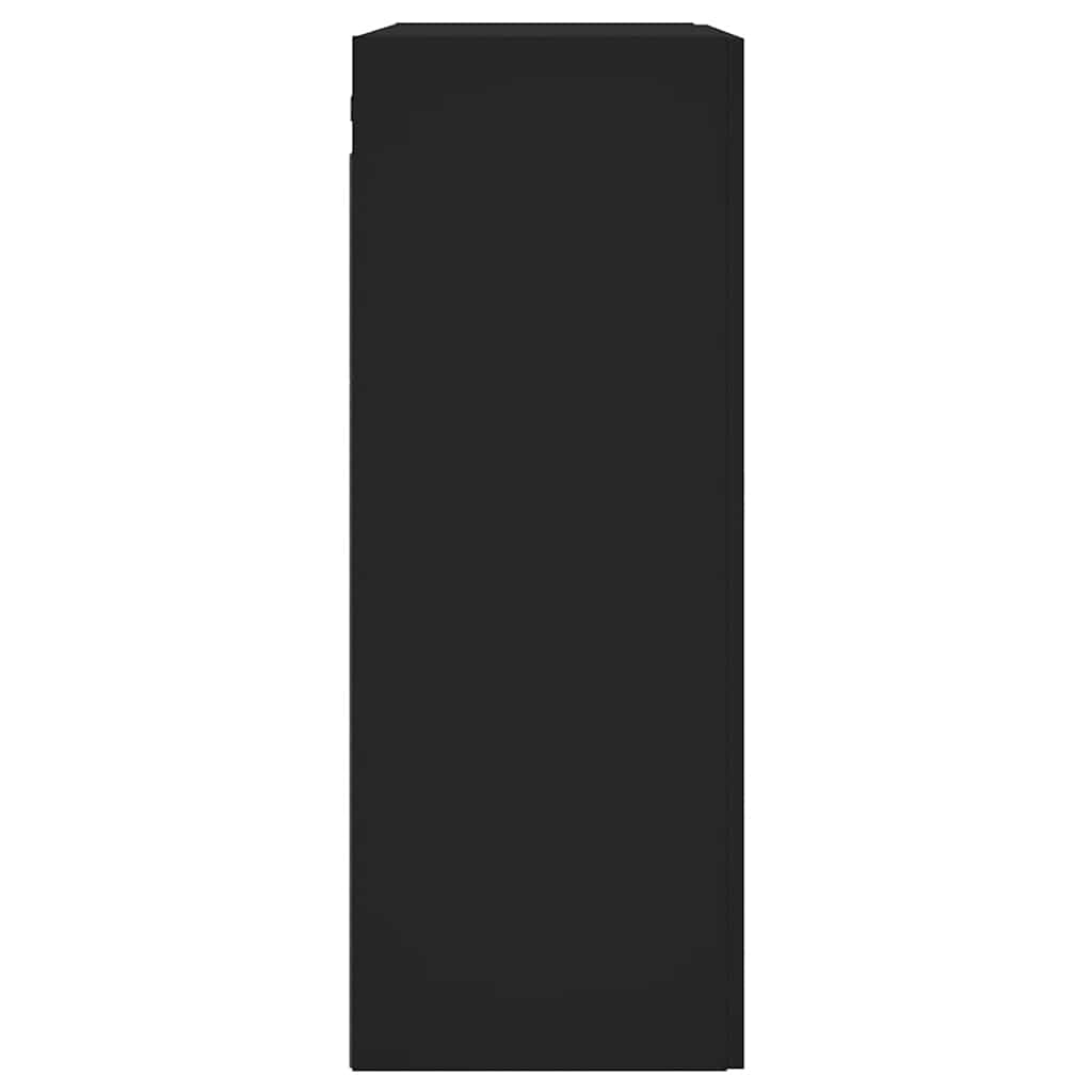 Armoires murales 2 pcs noir bois d'ingénierie - XIOS
