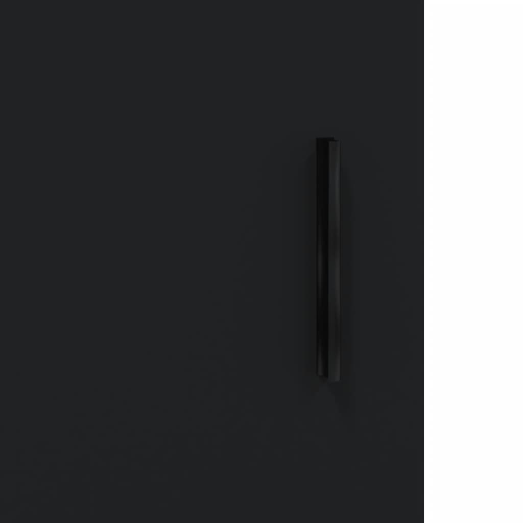 Armoires murales 2 pcs noir bois d'ingénierie - XIOS