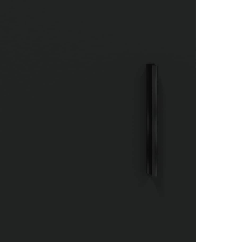 Armoires murales 2 pcs noir bois d'ingénierie - XIOS
